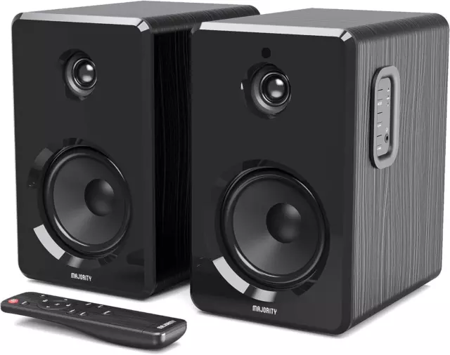 Majority D40 Active Bookshelf ,Powered Stereo Studio Speakers | Powerful...