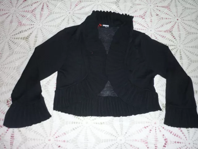 Gilet Pull Bolero Femme Fille 100% Neuf Taille 40 42  Noir  Marque Sinequanone