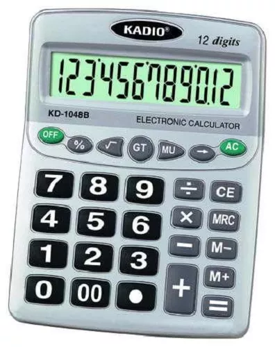 Calcolatrice Elettronica Digitale KD-1048B 12 Cifre Scuola Ufficio moc