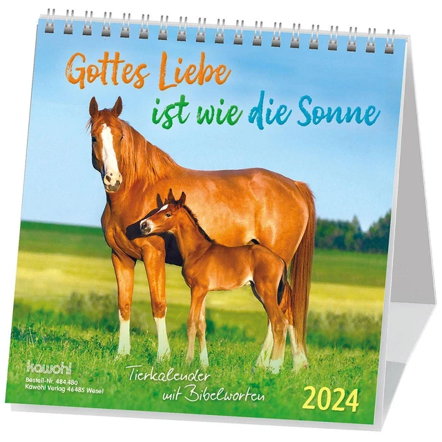 GOTTES LIEBE IST wie die Sonne 2024 Tierkalender mit Bibelworten
