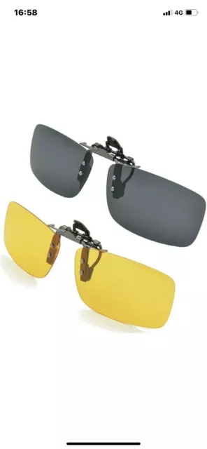 Splaks Unisex Polarized Clip On Sunglasses FOR SALE PicClick UK