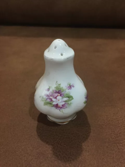 Collectable Vintage Royal Albert Sweet Violets Salt And Pepper Shaker Only One