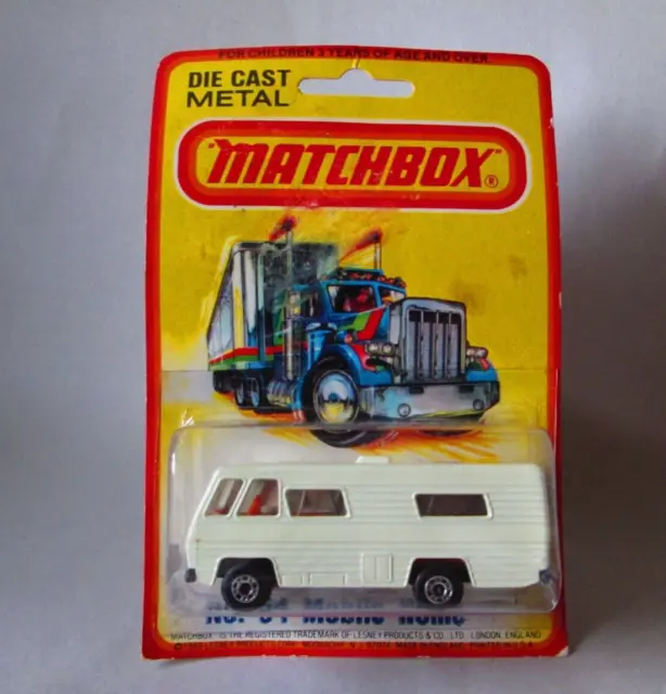 1980 Matchbox Mobile Home #54 England 1/114 RV Motorhome Camper Opening Door