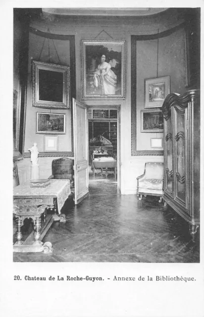 Cpa 95 Chateau De La Roche Guyon Annexe De La Bibliotheque