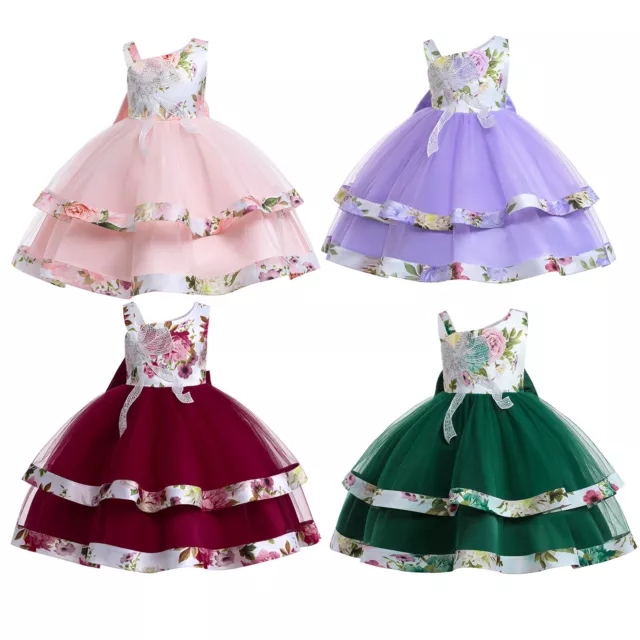 Little Girls Tutu Dress Sleeveless Tiered Tulle Princess Dresses Flower Dress