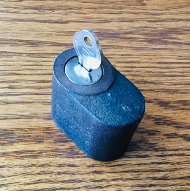 1930s 1940s GM Chevrolet SPARE TIRE LOCK w/KEY vtg car pickup