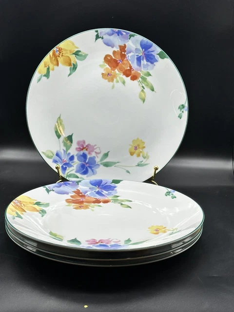 Set of 4 Studio Nova Spring Rhapsody Dinner Plates Y016 Floral Round Plates 11”