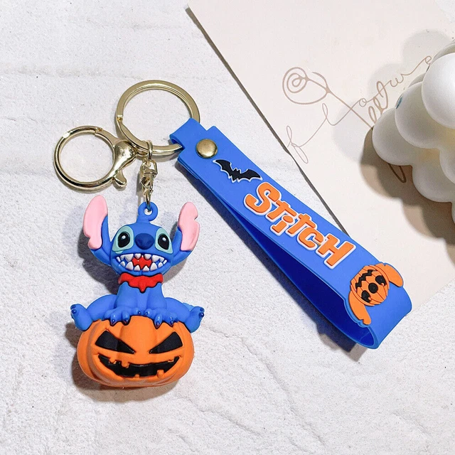 Stitch Halloween portachiavi zucca ciondolo anello chiavi borsa accessori