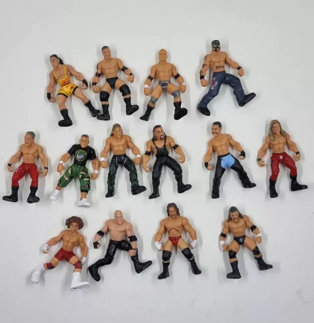 WWE Jakks Pacific Micro Aggression 2" Mini Wrestling Figures 2006 Lot Of 14