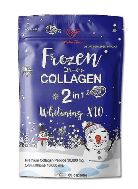 Frozen Collagen 2-in1 Whitening x10  60 Capsules 💙