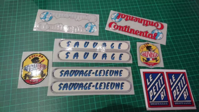 Stickers Velo Sauvage / Sauvage Lejeune / Le Petit Bi / Continental
