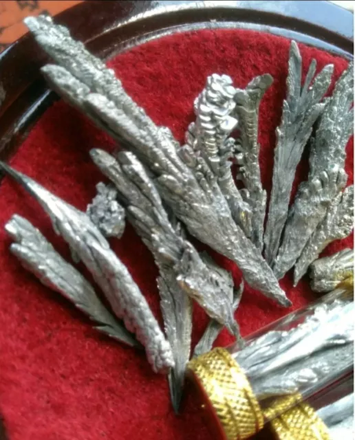 Thai Takrut Amulet Leklai Silver Healing Protect Wealth Love Luck Money Magic N8