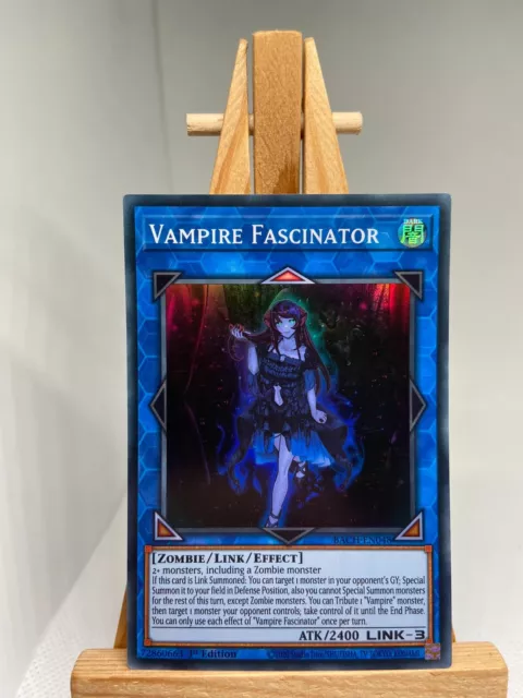 Vampire Fascinator - Super Rare 1st Edition BACH-EN048 - NM - YuGiOh