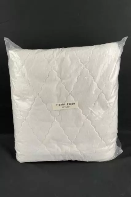 Priva Underpad Mattress Protector Quilted Waterproof White 60 x 80 Polyester New 2