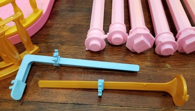 Disney Princess Ultimate Dream Castle Replacement Parts, Pillars, Rails, Cones 6
