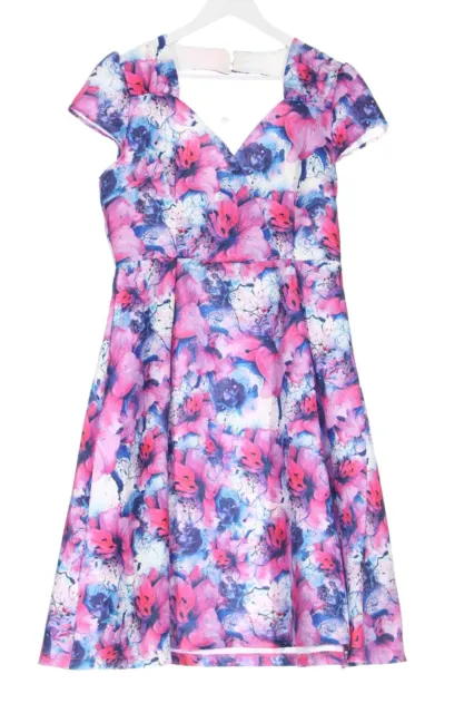 LINDY BOP Abito linea A Donna Taglia IT 44 bianco-rosa-blu stile casual