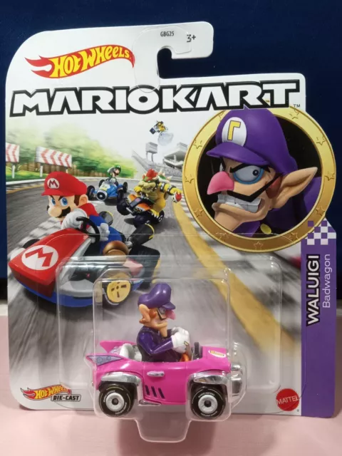 Hot Wheels Mariokart Waluigi Badwagon Diecast 1:64 Scale New Mattel