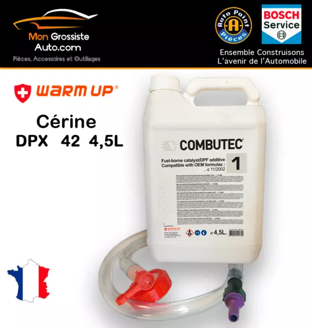 Additif FAP cerine DPX 42 Blanc F.A.P Combutec 1  4,5L  Warm Up CITROEN PSA FORD