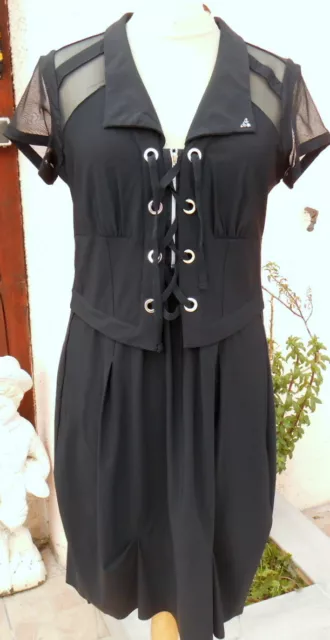 robe  * la mode est à vous * LMV taille 46 modele SEPIA noir   neuf  s/et PROMO