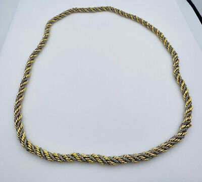 Dior Grosse Allemagne Vintage 1971 Dior Créateur Plaqué Or Costume Collier 