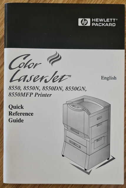 Color LaserJet 8550 Series - Quick Reference Guide