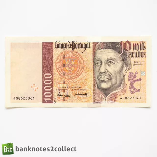 PORTUGAL: 1 x 10,000 Portuguese Escudo Banknote.