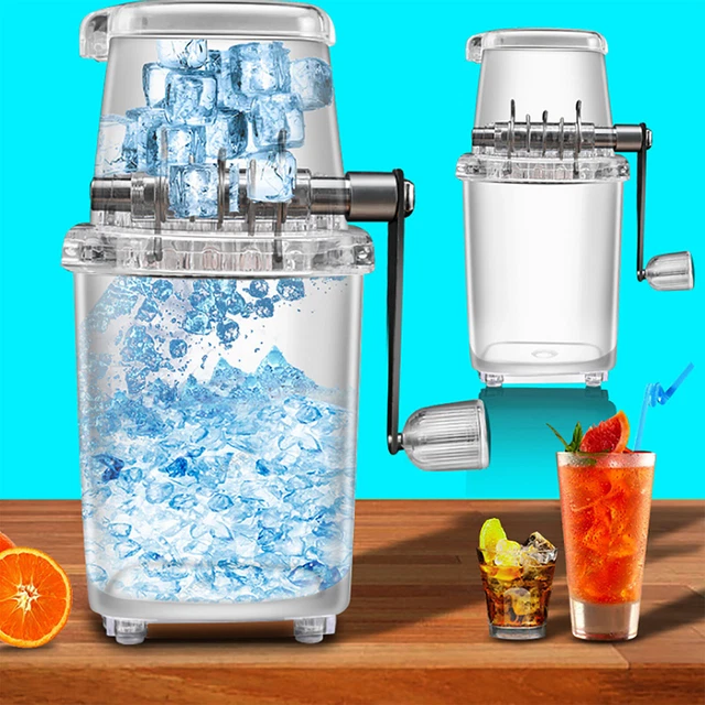 Hand Ice Crusher Shaver Machine Snow Cone Maker Ice Slicing Summer Kitchen Party