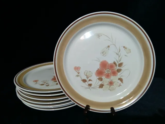 8 Hearthside Water Colors Blush Dinner Plate 10 1/2"D  NWT