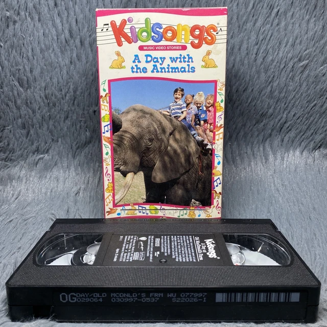 Kidsongs A Day With The Animals Vhs KIDSONGS A DAY With The Animals VHS 1985 Tape Music Video Stories