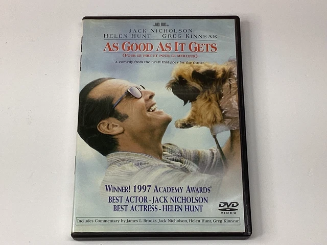 AS GOOD AS It Gets DVD 1997 Jack Nicholson Helen Hunt Comedy $4.00