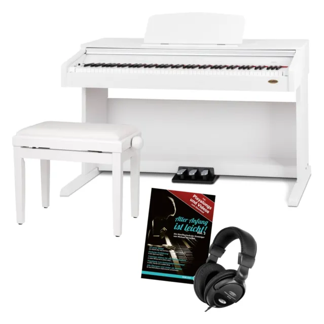vidaXL Piano électronique/Piano numérique avec 88 touches et support