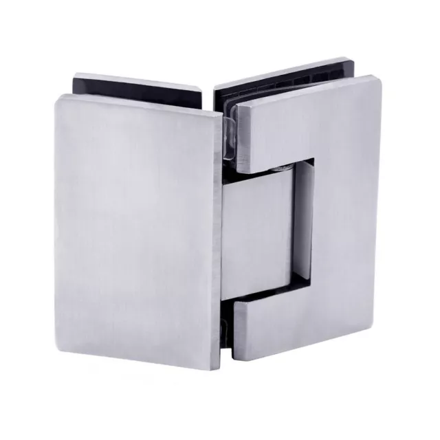 1 Bisagra De Cristal Ducha Puerta De Vidrio Acero Inox Cuarto Baño Muebles 135°