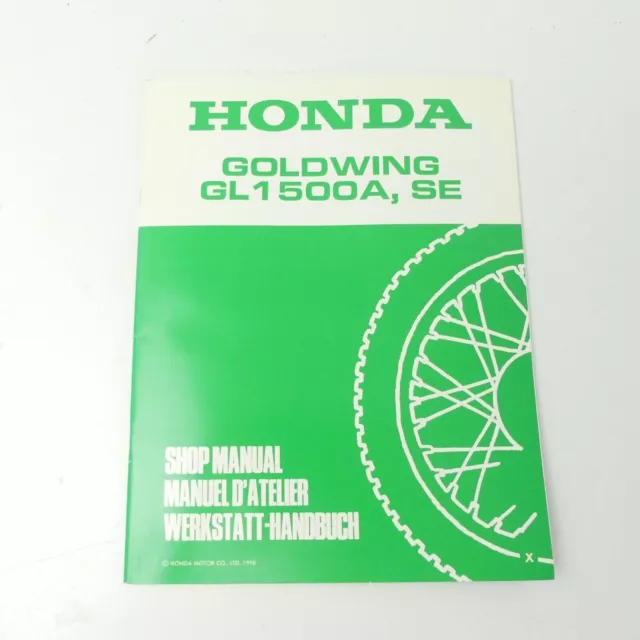 orig Honda GL 1500 SE Goldwing Nachtrag X Reparaturanleitung Werkstatthandbuch
