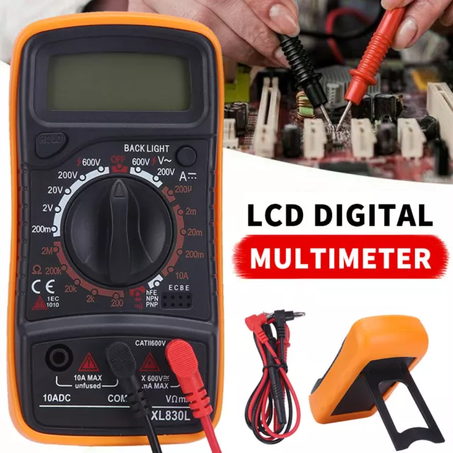 LCD Digital Multimeter Ohmmeter AC DC Voltmeter Current OHM Multi Meter Tester