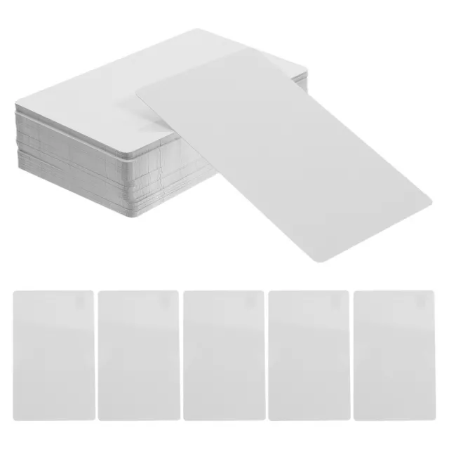 100 Pcs Sublimation Business Card Aluminum Plate Double-sided Blank Cards 3