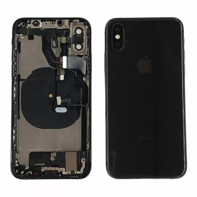 Chasis Trasero Para Apple IPhone XS Original Color Negro Como Nuevo Desmontaje