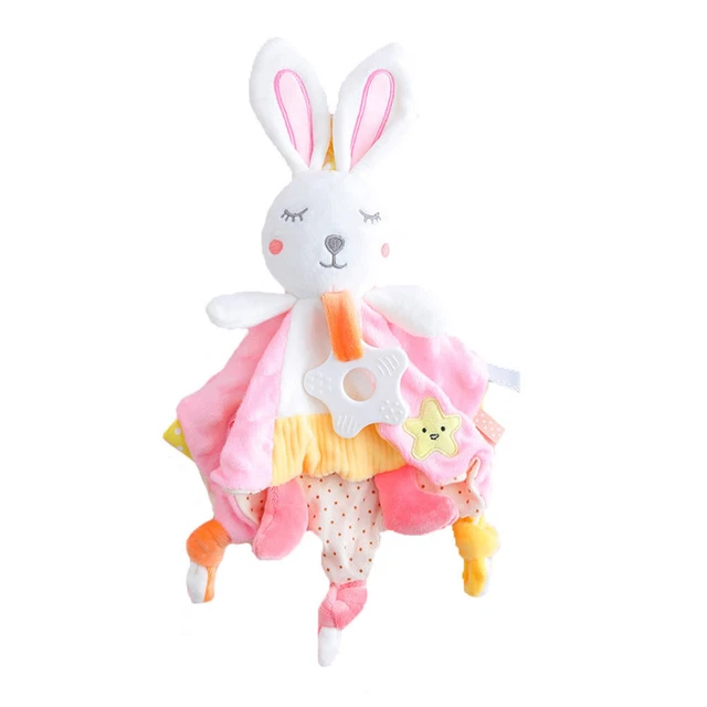 Coperta bambino coperta comfort bambino coniglio asciugamano lenitivo asciugamani animale
