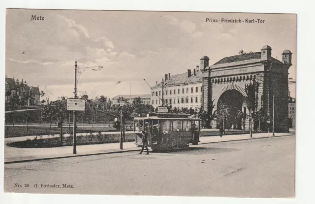 METZ - Moselle - CPA 57 - trams - tram doors