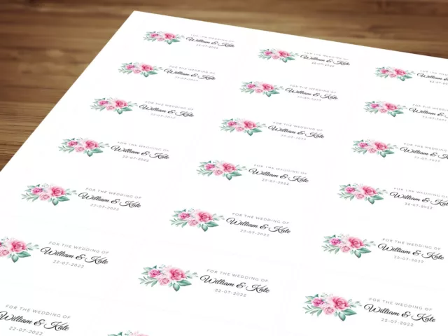 Personalized Wedding Stickers / Labels For Wedding Favour / Gift / Envelope Seal
