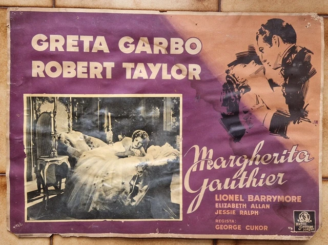 MARGHERITA GAUTHIER GRETA Garbo Robert Taylor Fotobusta Originale