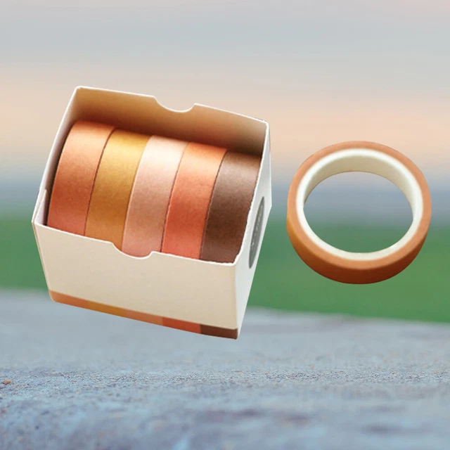 5 rouleaux Antumn feuilles Washi Tape Set - Coupons de cadeaux Tapes - Washi