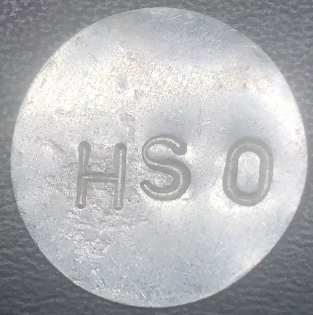 Costa Rica coffee token unidentified Countermark “HSO”.