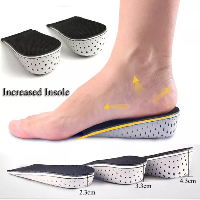 Height Increase Insole Heel Lift Pad Invisible Shoe Insoles Taller Insert Unisex