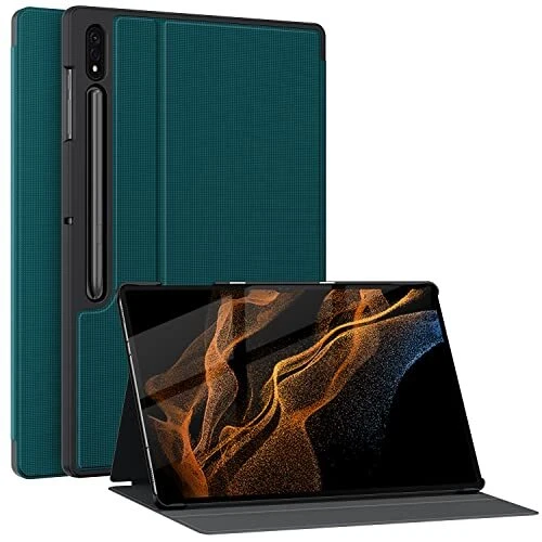 Soke Galaxy Tab S8 Ultra Case 2022 Premium Shock Proof Stand Case Auto Sleep/...