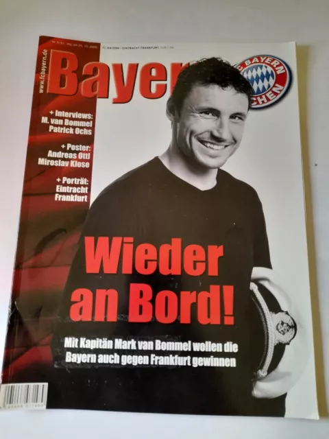 Bayern Magazin: FC Bayern - Eintracht Frankfurt Saison 2009/10 mit Poster