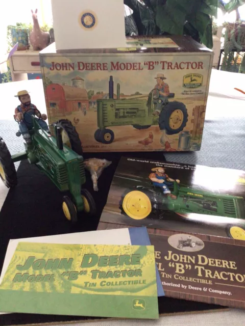Franklin Mint John Deere Model “B” Tractor With Original Packaging