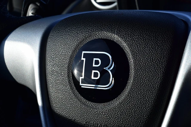 Smart Brabus Auto Emblem Aufkleber - Metall Logo Abzeichen Selbstklebend