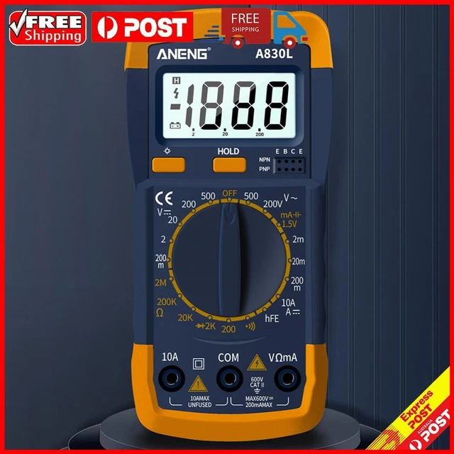 A830L Digital Multimeter Amper Gauge LCD Volt Current Tester Electrician Tools