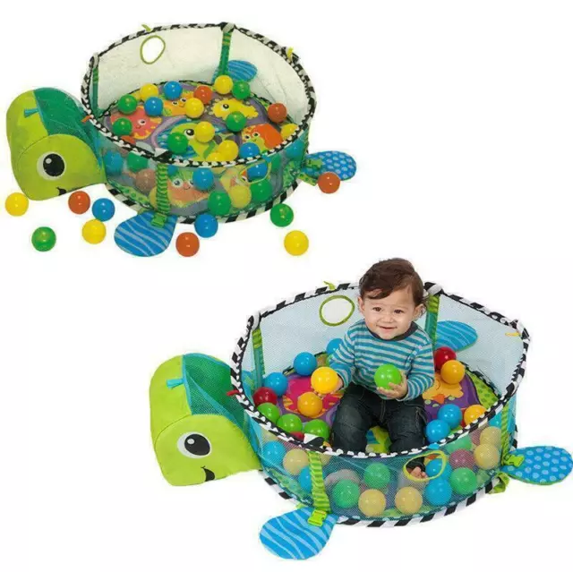 Baby 3 in 1 Erlebnisdecke Krabbeldecke mit Spielbogen Bälle Gymcenter Spielmatte