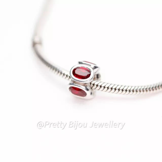 Genuine Pandora Oval Lights Red Charm